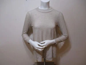 Women's Blue Rain Tan Long Sleeve Blouse Top Size XXS - Picture 1 of 8