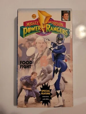 Mighty Morphin Power Rangers Food Fight Interview With Billy VHS Tape 1994 Rare Foto 1 de 4