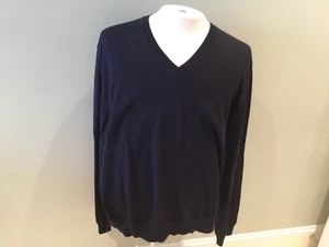 Baruffa Merinowolle Pullover Herren Store Bloomingdales Navy Blau XXL Neu Italienisch - Bild 1 von 4