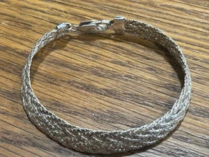 Milor Italy 925 sterling silver bracelet multi braided Vintage J55 - Picture 1 of 8