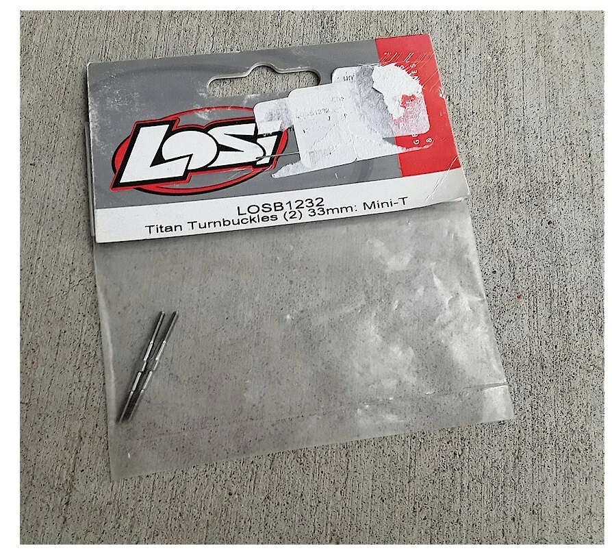Tensores de titanio Team Losi LOSB1232 de colección 33 mm para Mini-T stock antiguo 1pr Foto 1 de 1