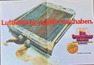 CARTEL PLEGABLE MAGIRUS DEUTZ - HABRÍA QUE TENER REFRIGERACIÓN POR AIRE - EL CORAZÓN DE TORO DORADO - Imagen 1 de 1