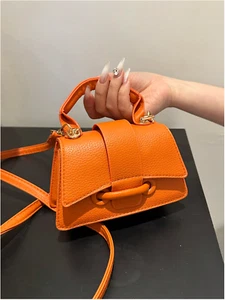 Orange Crossbody Bag  One-Shoulder Handbag - Picture 1 of 9