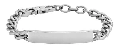 FOSSIL braccialetto Drew Plaque Bracelet Silver - Immagine 1 di 4