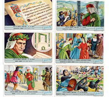 LIEBIG  S 1810  F 1807 , C/.SET 'THE LIFE OF DANTE  '  V/ G PLUS ITALIAN