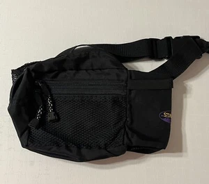 Stansport Black With Purple adjustable waist fanny pack w/ water bottle holder - Picture 1 of 3