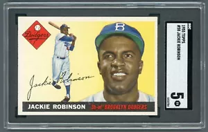 1955 Topps Jackie Robinson #50 SGC 5 - Foto 1 di 2