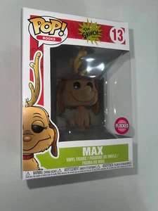 Funko POP! Books Max Flocked Vinyl Figure 13 The Grinch Dr. Seuss Dog Reindeer - Picture 1 of 3