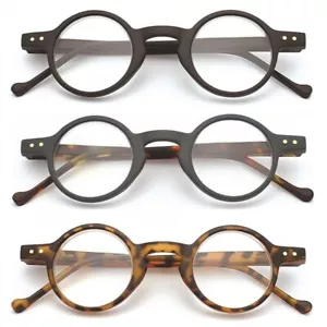 Runde Lesebrille Preppy Vintage Herren Damen Damen Schildpatt +1,5 +2 +2,5 - Bild 1 von 8