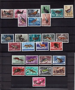 YUGOSLAVIA  1958/1962  BIRDS, ANIMALS, SNAKES  3 COMPL. SETS  MNH** - Picture 1 of 1