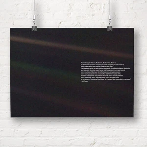 Carl Sagan: Pale Blue Dot. Space Quote Print/Poster - Picture 1 of 1