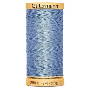 Gutermann 100% Natural Cotton Sewing Thread 250m colour 5826 pale blue - Picture 1 of 1