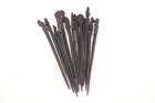 13 Wood Carved Elephant Animal Hors d'oeuvre Appetizer Skewer Pick Stick Stir