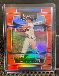 Eddie Mathews 2022 Select Red Prizm #/199 - Brewers - Bild 1 von 2