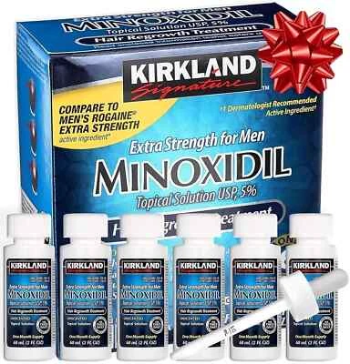 36 MESES DE FORNECIMENTO KIRKLAND GENÉRICO MINOXIDIL 5% TRATAMENTO DE CRESCIMENTO PARA PERDA DE CABELO MASCULINO - Imagem 1 de 4