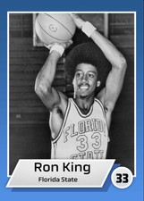 Custom Novelty Basketball Card Ron King Florida State Blank Back