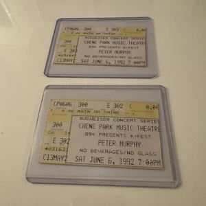 Vintage 1992 Peter Murphy Ticket Stub Detroit Konzert Tour Bauhaus 90er Goth Rock - Bild 1 von 6