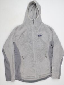 Patagonia Gray Full-Zip R3 Hi-Loft Fleece Long Sleeve Hoodie 25706 Womens sz XL
