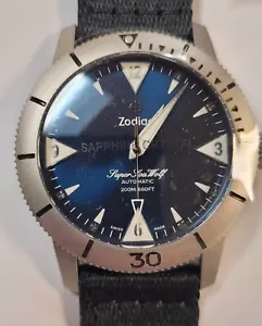 Zodiac ZO9219 Super Sea Wolf Titanium Skin Diver Automatic Watch - Brand New! - Picture 1 of 5