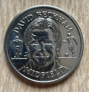 Token Token Münze Coin David Beckham Frankreich 98 Sammler Sainsbury Squad England - Bild 1 von 5