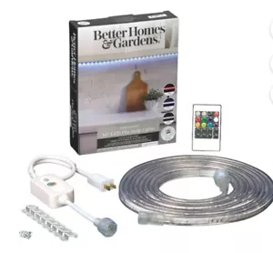Better Homes & Gardens 16 ft LED Flat Strip Light Soft White Indoor/Outdoor - Picture 1 of 9