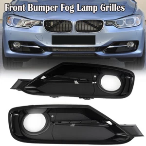 Par Para BMW F30 320i 328i 335i 12-19 Parachoques Delantero Luz Antiniebla Bisel Rejilla Cubierta - Imagen 1 de 12