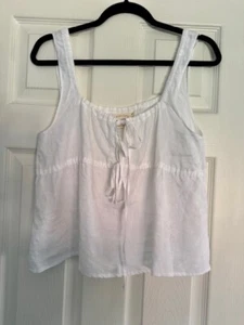 DEIJI STUDIOS LINEN TOP / WHITE / SIZE S-M - Picture 1 of 3