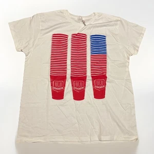 Old Dominion Band Women’s Large White Solo Cup Flag T Shirt - Picture 1 of 1