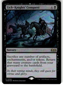 Lich-Knights' Conquest Wilds of Eldraine Foil MTG - Bild 1 von 2