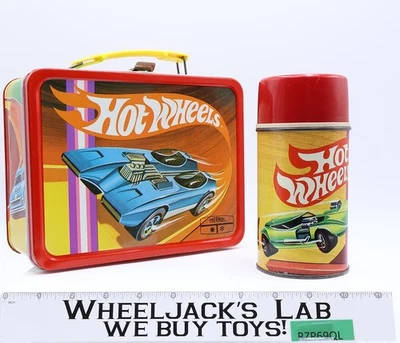 Fiambrera de metal Hot Wheels con THERMOS Mattel 1969 King-Seeley Thermos Co de colección Foto 1 de 4
