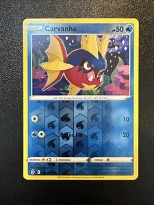 Carvanha 035/203 Swsh07: Evolving Skies Reverse Holo - Picture 1 of 2