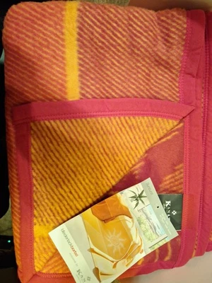 Manta Kanata Biederlack Borbo Sunburst 60 Algodón 40 Acrílico Naranja Amarillo Foto 1 de 3