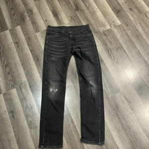 Pantalones de mezclilla para hombre Levi Strauss 511 etiqueta negra Thrashed Distress 29 X 30 - Imagen 1 de 13