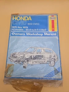 Haynes Honda Civic 1500 CVCC 1975-1979 All Models Owner Manual VERY GOOD - Imagen 1 de 4