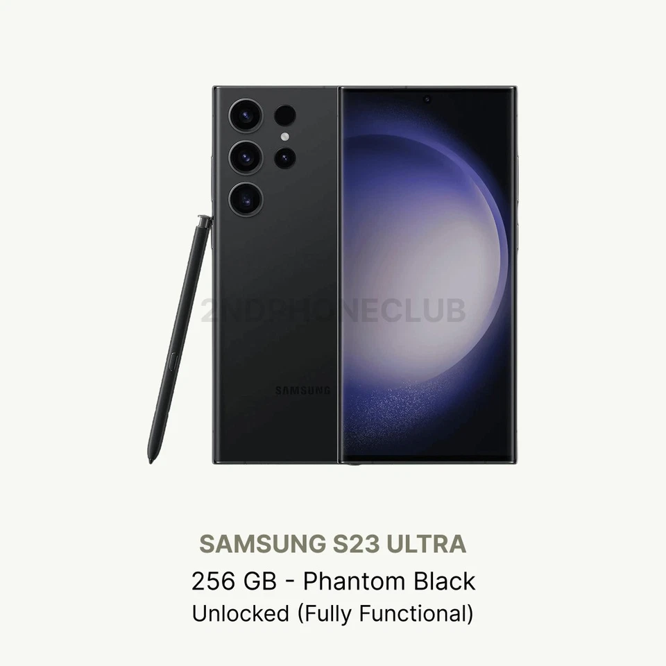 三星 Galaxy S23 Ultra – 256GB 无锁版 状况良好 – 售后显示屏 — 第 1/4 张图片