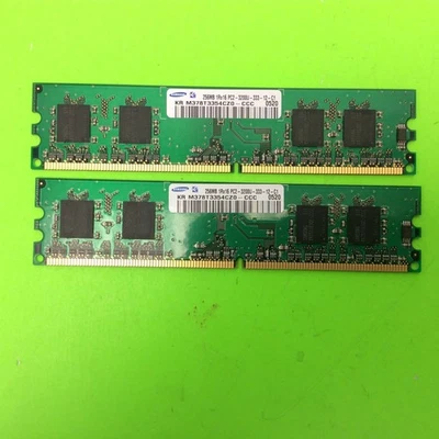 Set of (2) Samsung M378T3354CZ0-CCC 256MB (512MB Total) DDR2 PC2-3200U Random - Image 1 of 3
