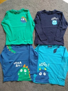 Arizona Langarmshirt Set Paket Größe 116 122 Monster grün blau - Bild 1 von 7