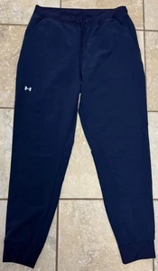 Under Armour Heatgear Loose Medium Navy Blue Lightweight Pants Style 1348447 - Picture 1 of 13