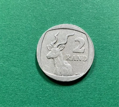 2 Rand 2003 Südafrika Springbock Großer Kudu Tier KM# 335 - Bild 1 von 2