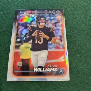 2024 Topps Chrome Caleb Williams RC Silver Holo Refractor 202 Chicago Bears  - Picture 1 of 3