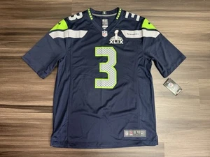 Nike Seattle Seahawks Russell Wilson #3 Super Bowl XLIX 49 Jersey Men’s Large - Picture 1 of 11