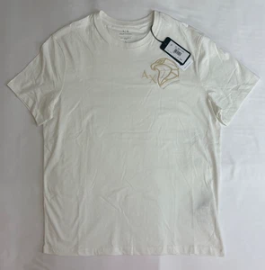 Armani Exchange Men's Beige T-Shirt Hawk Logo Sz Large NEW - Picture 1 of 5