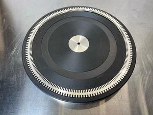 VINTAGE PHILIPS 212 TURNTABLE METAL PLATTER WITH RUBBER TOP- Fast Shipping! - Picture 1 of 8
