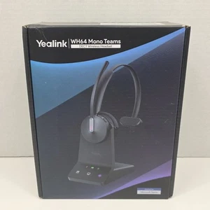 Auriculares inalámbricos Yealink WH64 Mono Teams DECT, para trabajo de oficina, negros, ¡nuevos! - Imagen 1 de 8