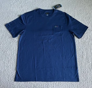 Greg Norman T-Shirt Herren Gr. Large Blau Pocket Tee Relaxed Fit Kurzarm - Bild 1 von 9
