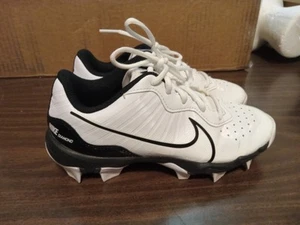 Nike Diamond FastFlex Kinder Größe 3Y Baseball Stollen DJ6525-101 weiß/schwarz - Bild 1 von 7