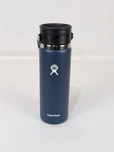 Hydro Flask 20 oz Coffee Wide Mouth Bottle with Flex Sip Lid Navy Blue - Picture 1 of 10