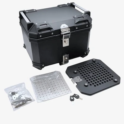 Kit Bauletto 45L in Termoplastica, Nero, Universale - Kappa K4500NCH + schienale - Immagine 1 di 4