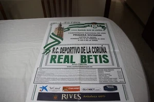 Blechschild Offizielle Spielball Liga 12-2.2006 Zwischen RC Sport Coruña & Real - Bild 1 von 1