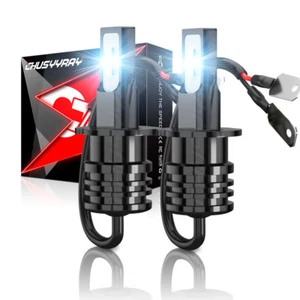 Upgrade H3 LED Headlight Fog Light Bulbs Kit  10000LM 6000K White Super Bright - Picture 1 of 12